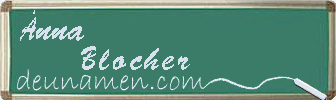 Änna Blocher Visitenkarte